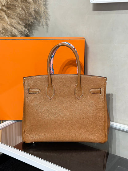 HERMES Birkin 30 - Gold 37 金棕銀 🄹