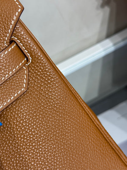 HERMES Birkin 30 - Gold 37 金棕銀 🄹
