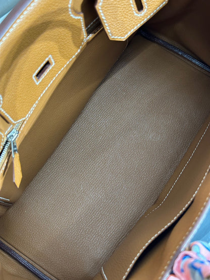 HERMES Birkin 30 - Gold 37 金棕銀 🄹