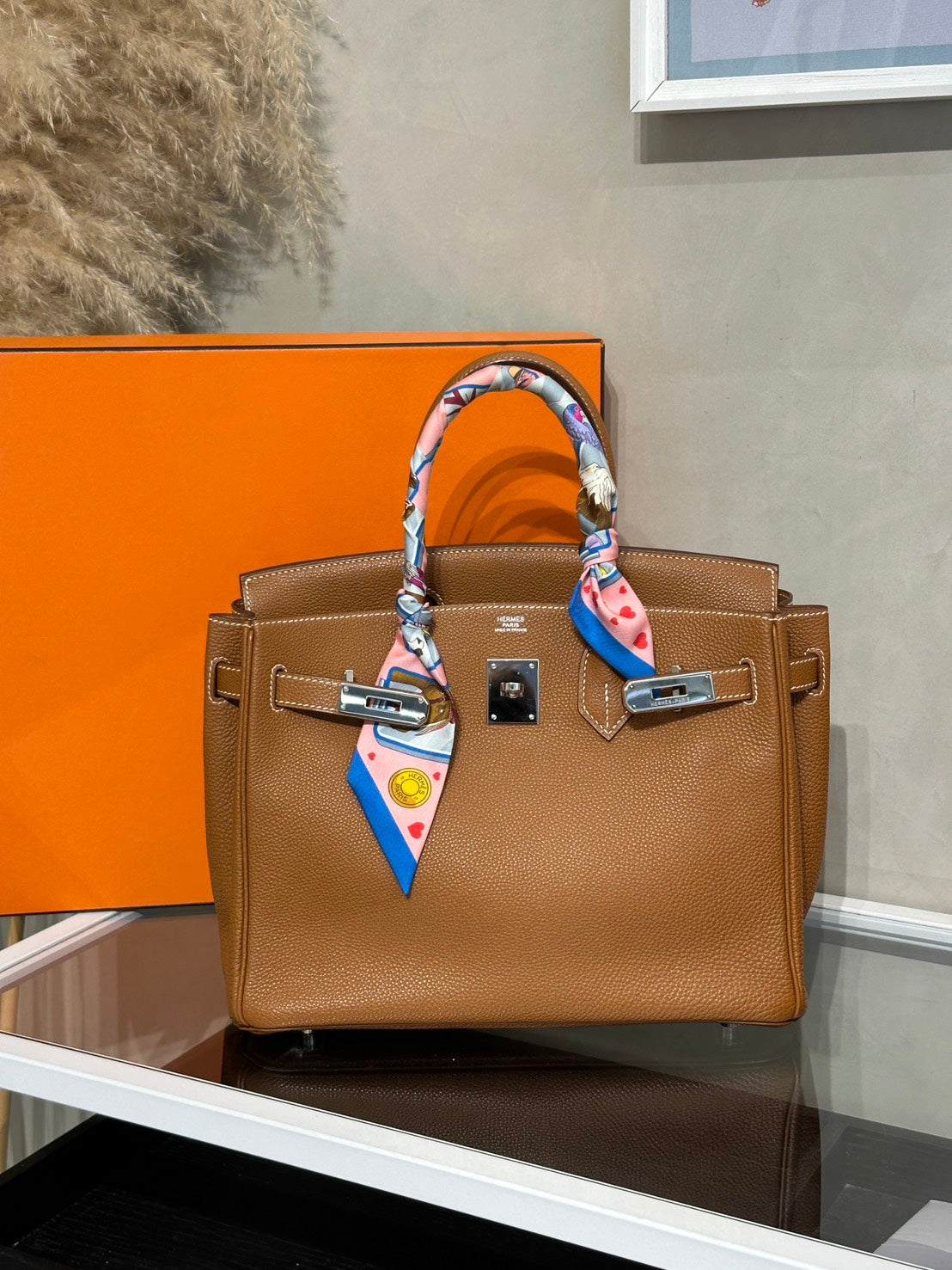 HERMES Birkin 30 - Gold 37 金棕銀 🄹