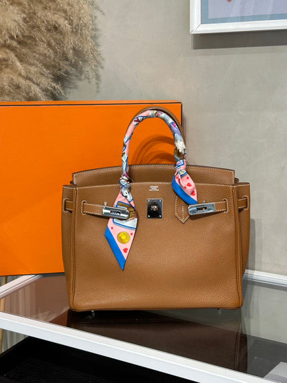 HERMES Birkin 30 - Gold 37 金棕銀 🄹