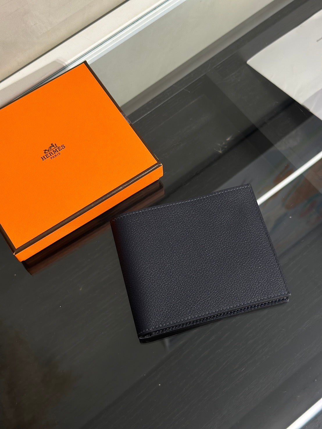 HERMES Citizen Twill雙折皮夾 - Bleu Nuit 2Z 午夜藍 B