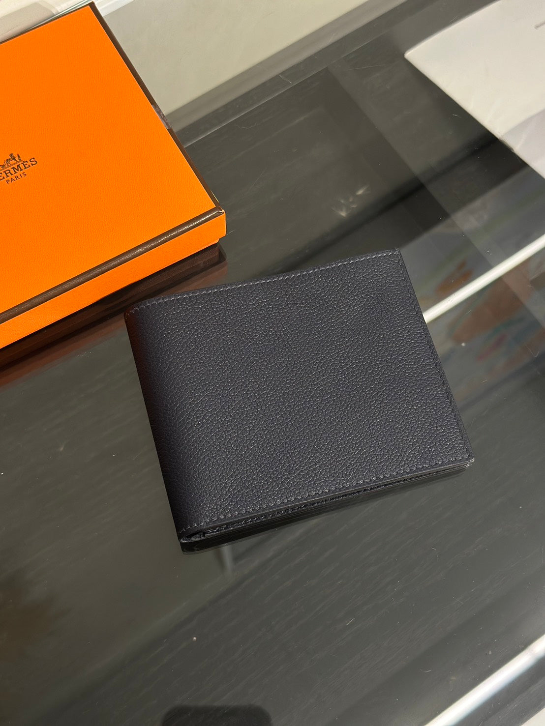 HERMES Citizen Twill雙折皮夾 - Bleu Nuit 2Z 午夜藍 B