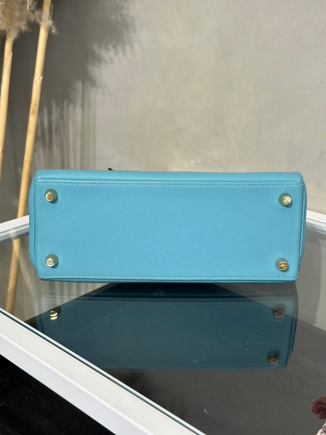 HERMES Kelly 25 - Bleu Atoll 3P 馬卡龍藍金 T