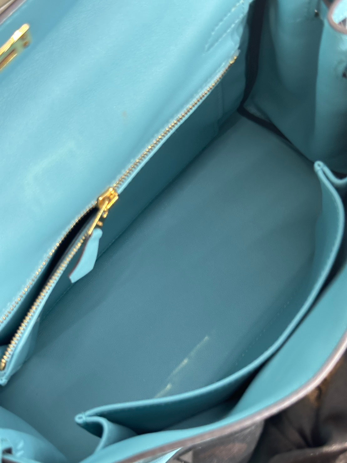 HERMES Kelly 25 - Bleu Atoll 3P 馬卡龍藍金 T