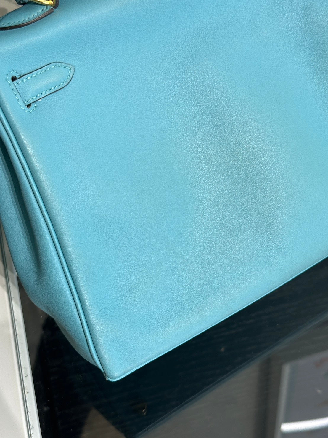 HERMES Kelly 25 - Bleu Atoll 3P 馬卡龍藍金 T