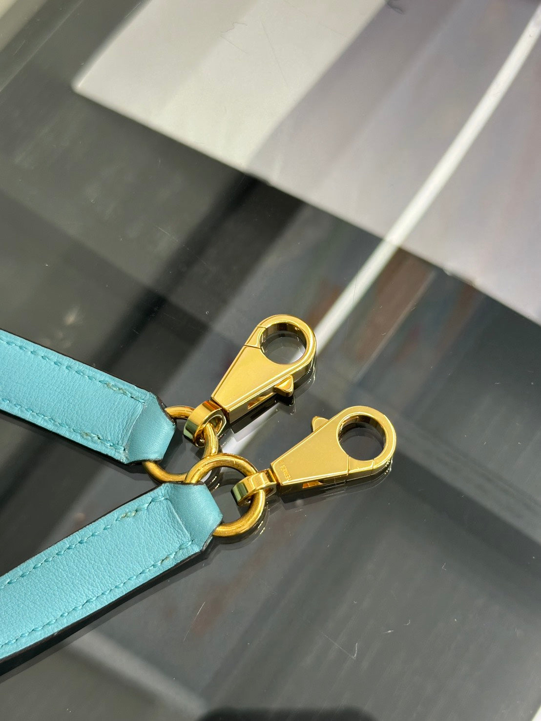 HERMES Kelly 25 - Bleu Atoll 3P 馬卡龍藍金 T