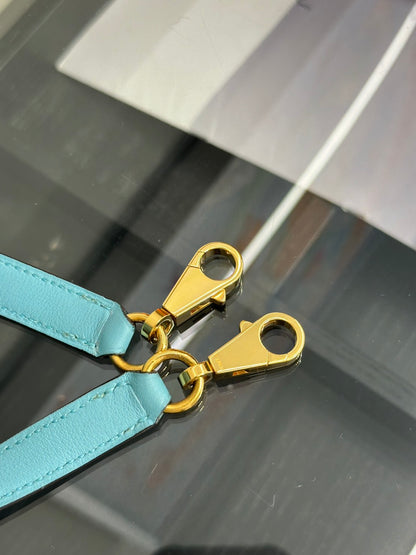 HERMES Kelly 25 - Bleu Atoll 3P 馬卡龍藍金 T