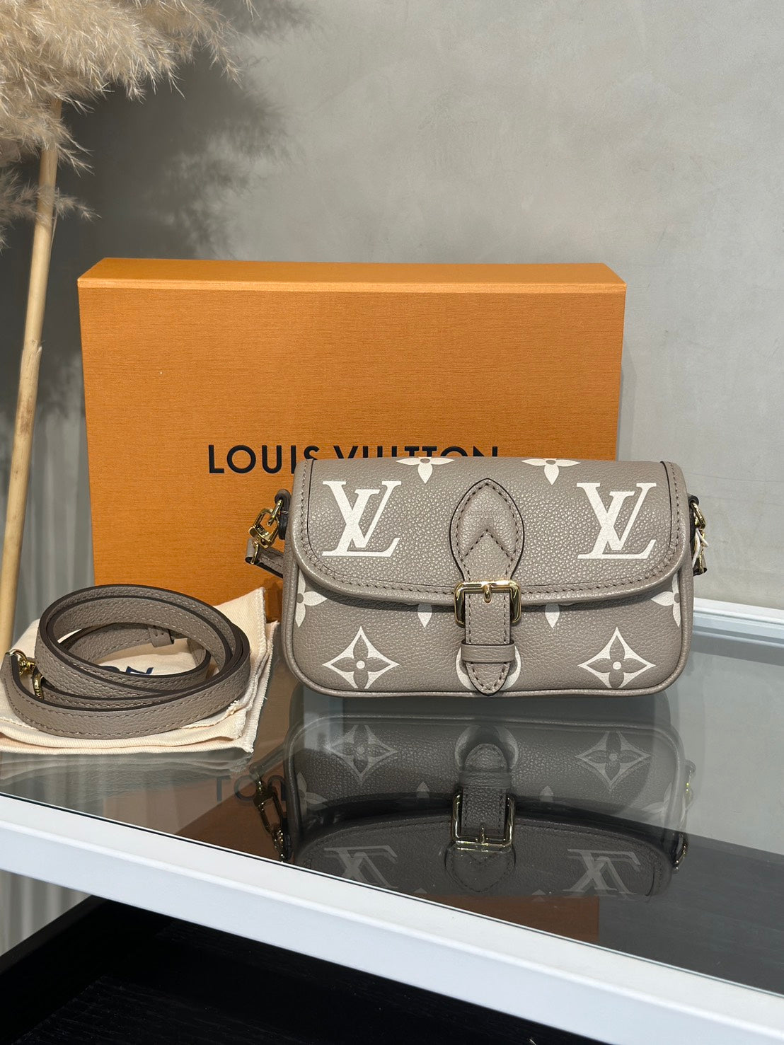 LOUIS VUITTON Nano Diane法棍包 - 斑鳩灰