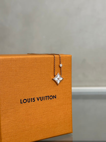 LOUIS VUITTON Color Blossom BB Star18K玫瑰金鑽石項鍊 - 0.04carat