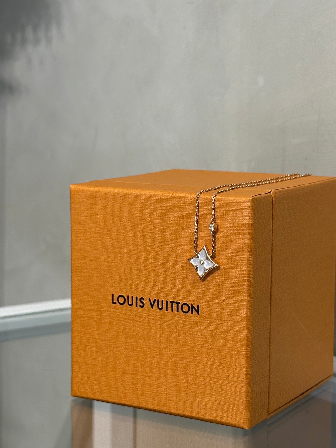 LOUIS VUITTON Color Blossom BB Star18K玫瑰金鑽石項鍊 - 0.04carat