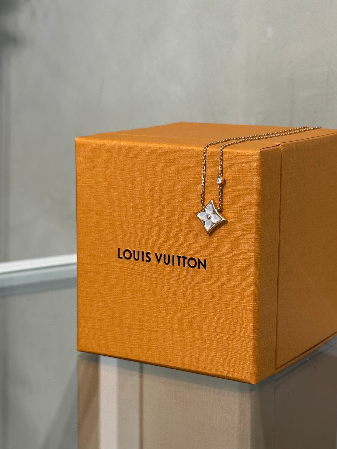 LOUIS VUITTON Color Blossom BB Star18K玫瑰金鑽石項鍊 - 0.04carat