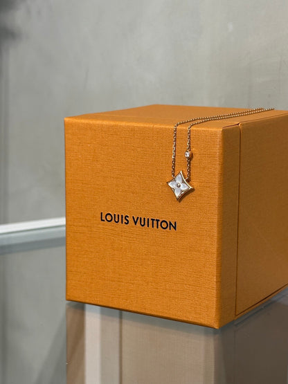 LOUIS VUITTON Color Blossom BB Star18K玫瑰金鑽石項鍊 - 0.04carat