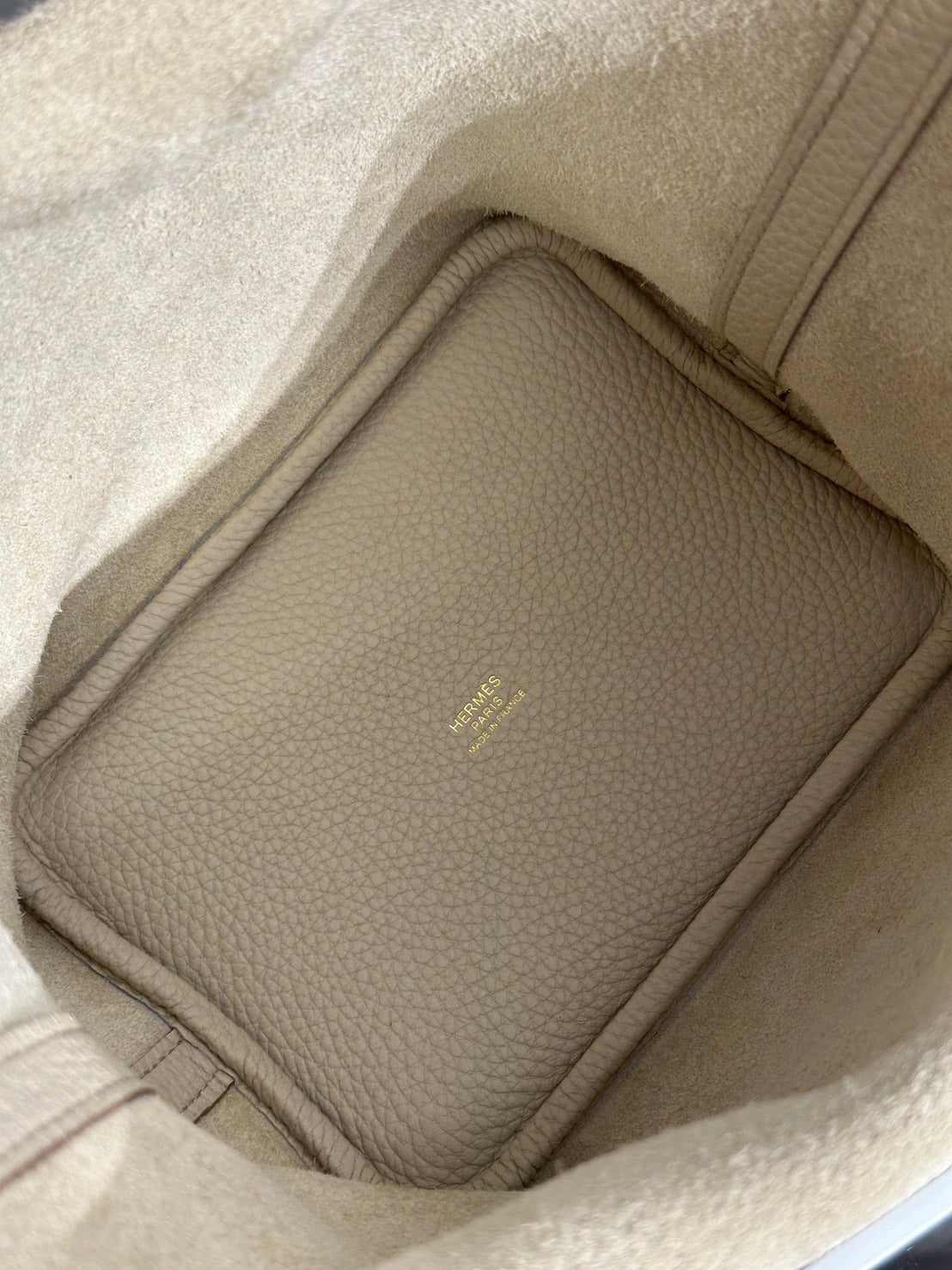 HERMES Picotin 18 - Beton 8L 冰川白金 U