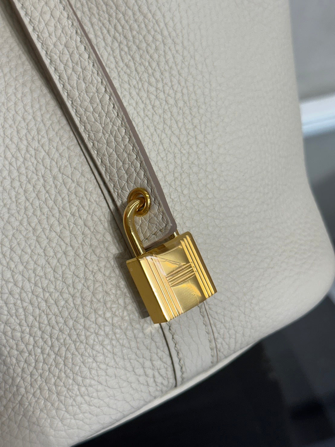 HERMES Picotin 18 - Beton 8L 冰川白金 U