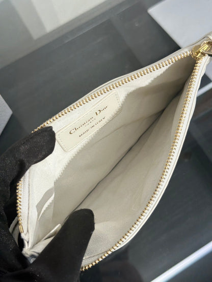 DIOR Toujours小牛皮托特包 - 小號白金