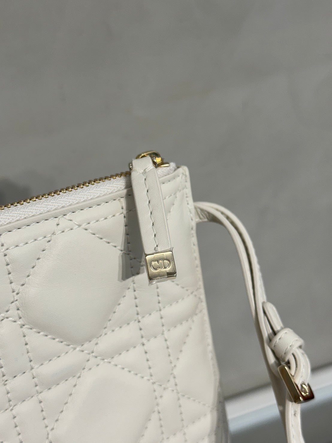 DIOR Toujours小牛皮托特包 - 小號白金