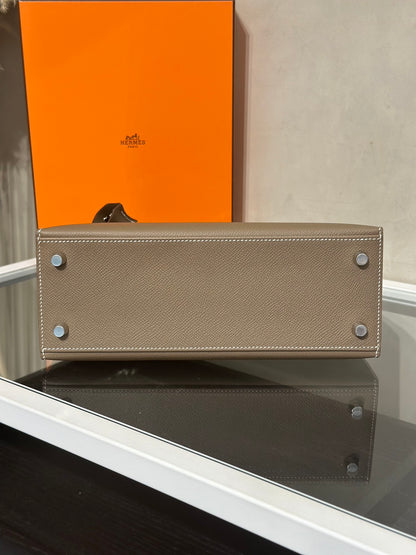 HERMES Kelly 25 - Etopue 18 大象灰銀 G