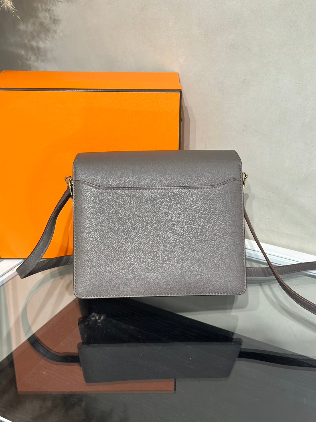 HERMES Mini Roulis - Etain 8F 錫器灰香檳金 Z