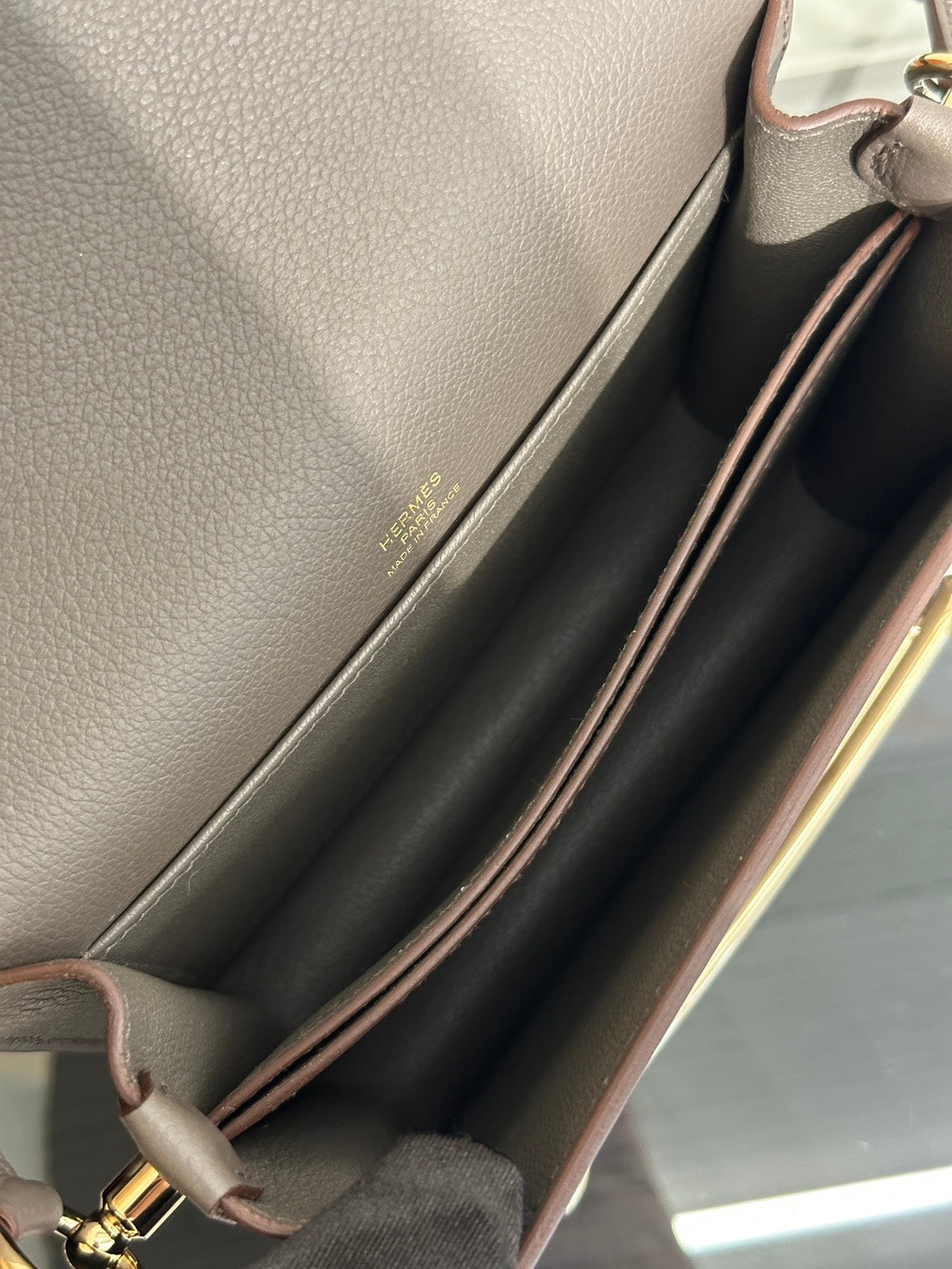 HERMES Mini Roulis - Etain 8F 錫器灰香檳金 Z