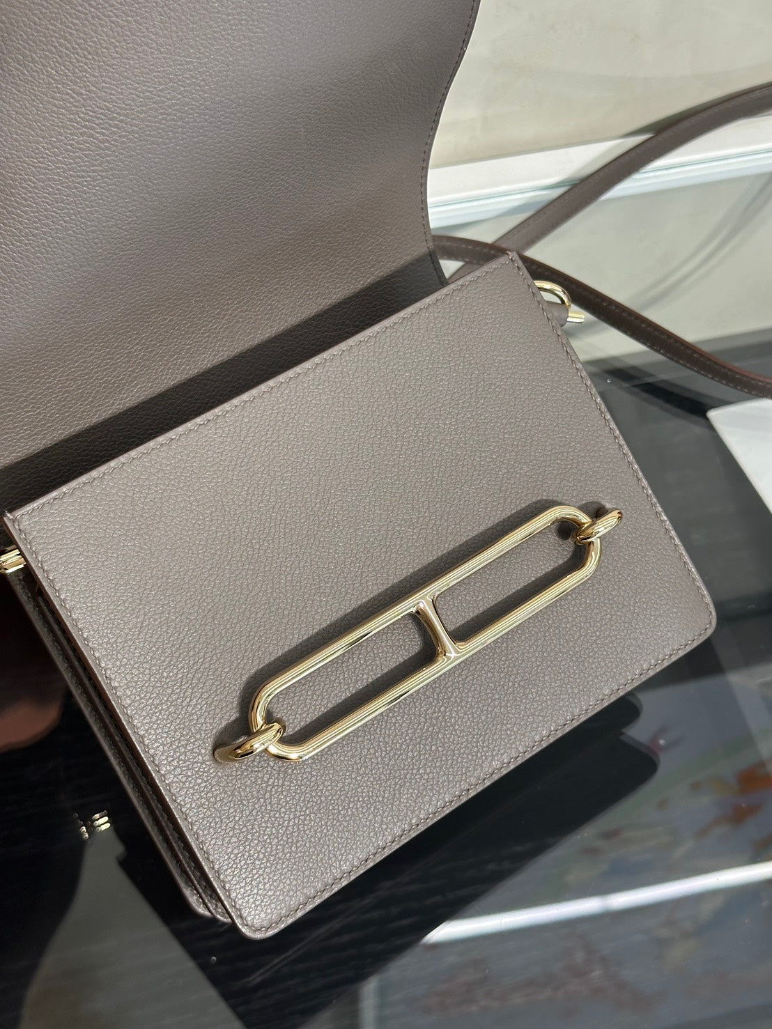 HERMES Mini Roulis - Etain 8F 錫器灰香檳金 Z