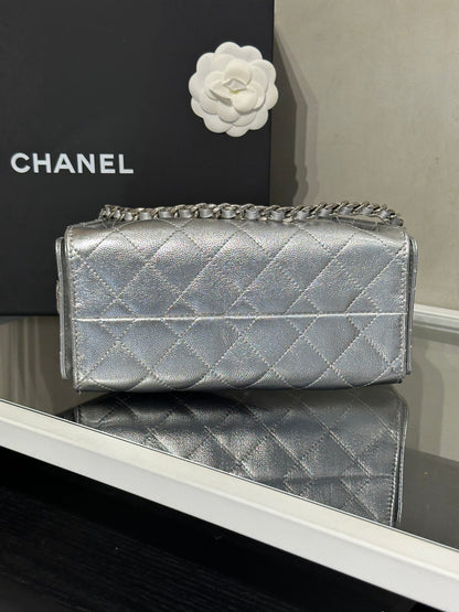 CHANEL 25 Mini Hobo Bag - 銀