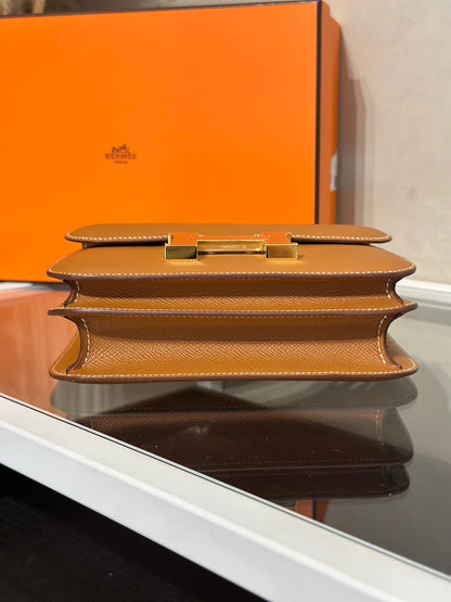 HERMES Mini Constance 19 - Gold 37 金棕金 Z
