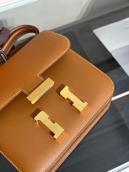 HERMES Mini Constance 19 - Gold 37 金棕金 Z