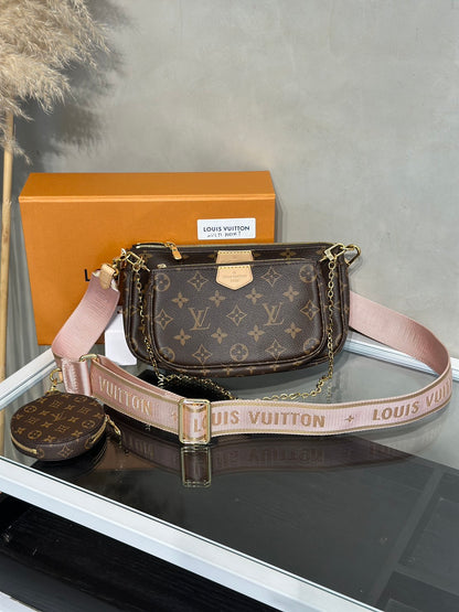 LOUIS VUITTON 五合一麻將包 - 粉