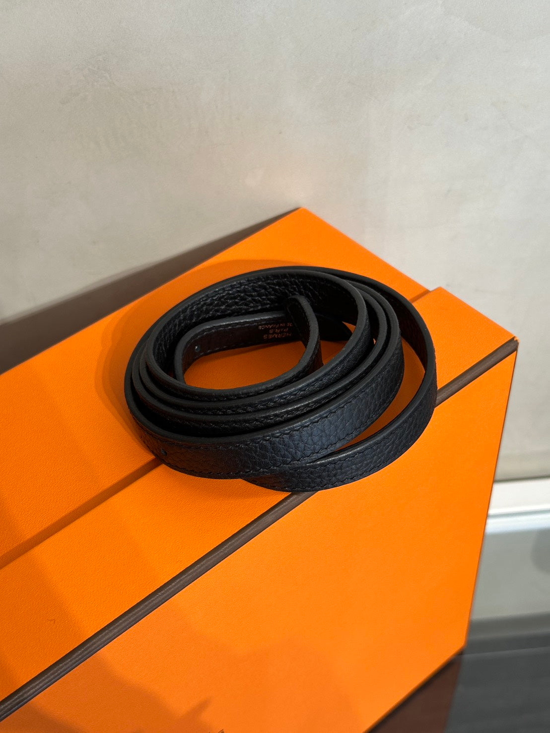 HERMES Halzan 25 - Noir 黑銀 W
