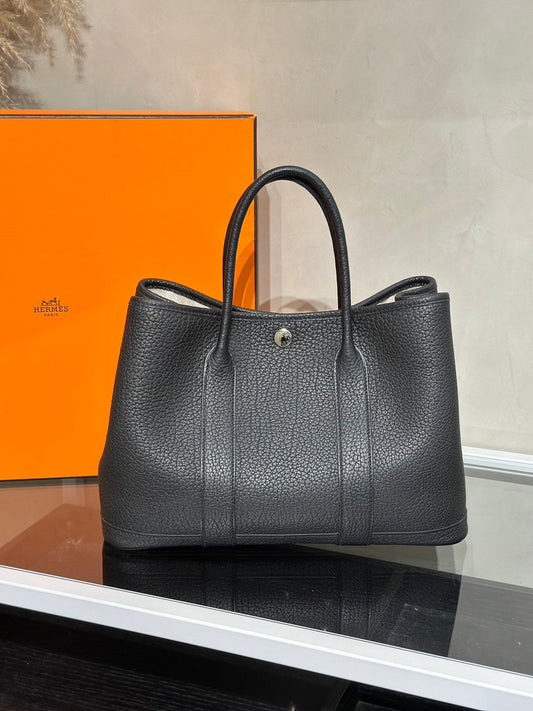 HERMES Garden Party 30 - Noir 黑 B
