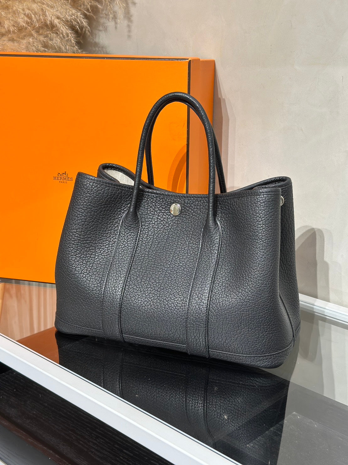 HERMES Garden Party 30 - Noir 黑 B
