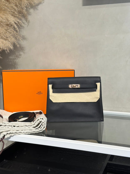 HERMES Kelly danse ll - Noir 89 黑玫瑰金 U