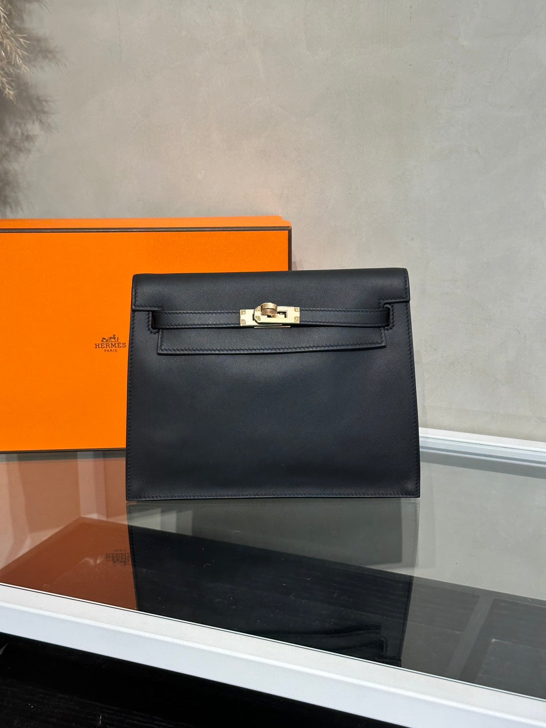 HERMES Kelly danse ll - Noir 89 黑玫瑰金 U