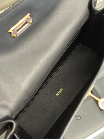 HERMES Kelly danse ll - Noir 89 黑玫瑰金 U