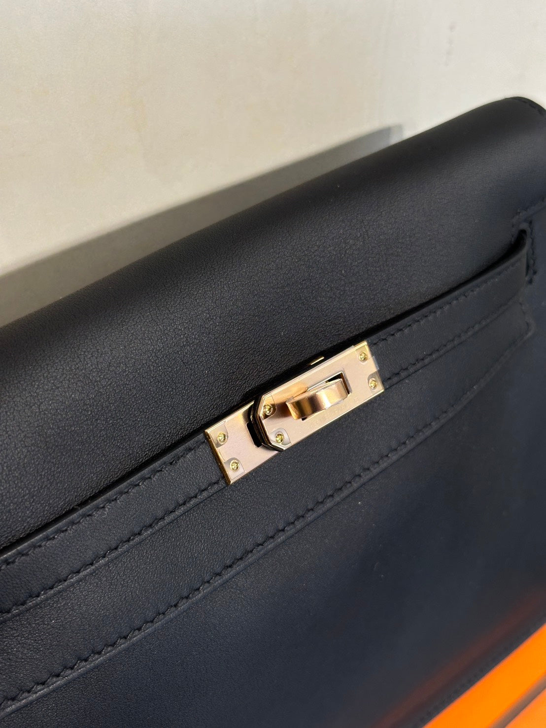 HERMES Kelly danse ll - Noir 89 黑玫瑰金 U