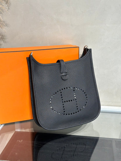 HERMES Evelyne 23 - 黑銀 G