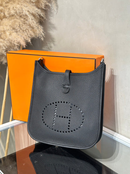 HERMES Evelyne 23 - 黑銀 G