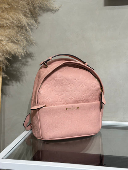 LOUIS VUITTON 壓紋牛皮後背包 - 粉