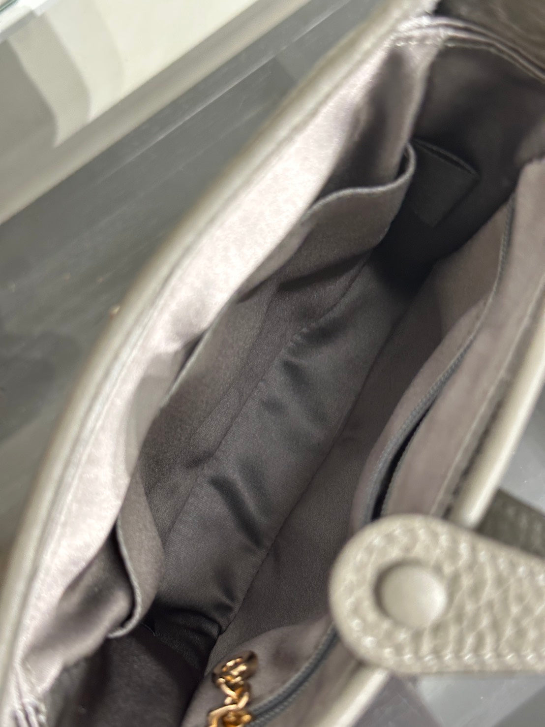 HERMES Mini Evelyne - Gris Meyer 0L 積雨雲灰銀 U