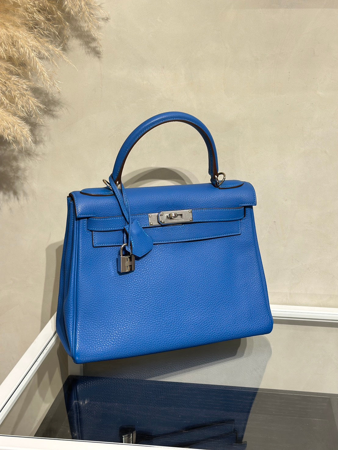 HERMES Kelly 28 - Bleu Zellige I7 琉璃藍銀 🄾