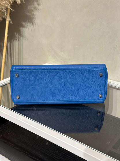 HERMES Kelly 28 - Bleu Zellige I7 琉璃藍銀 🄾