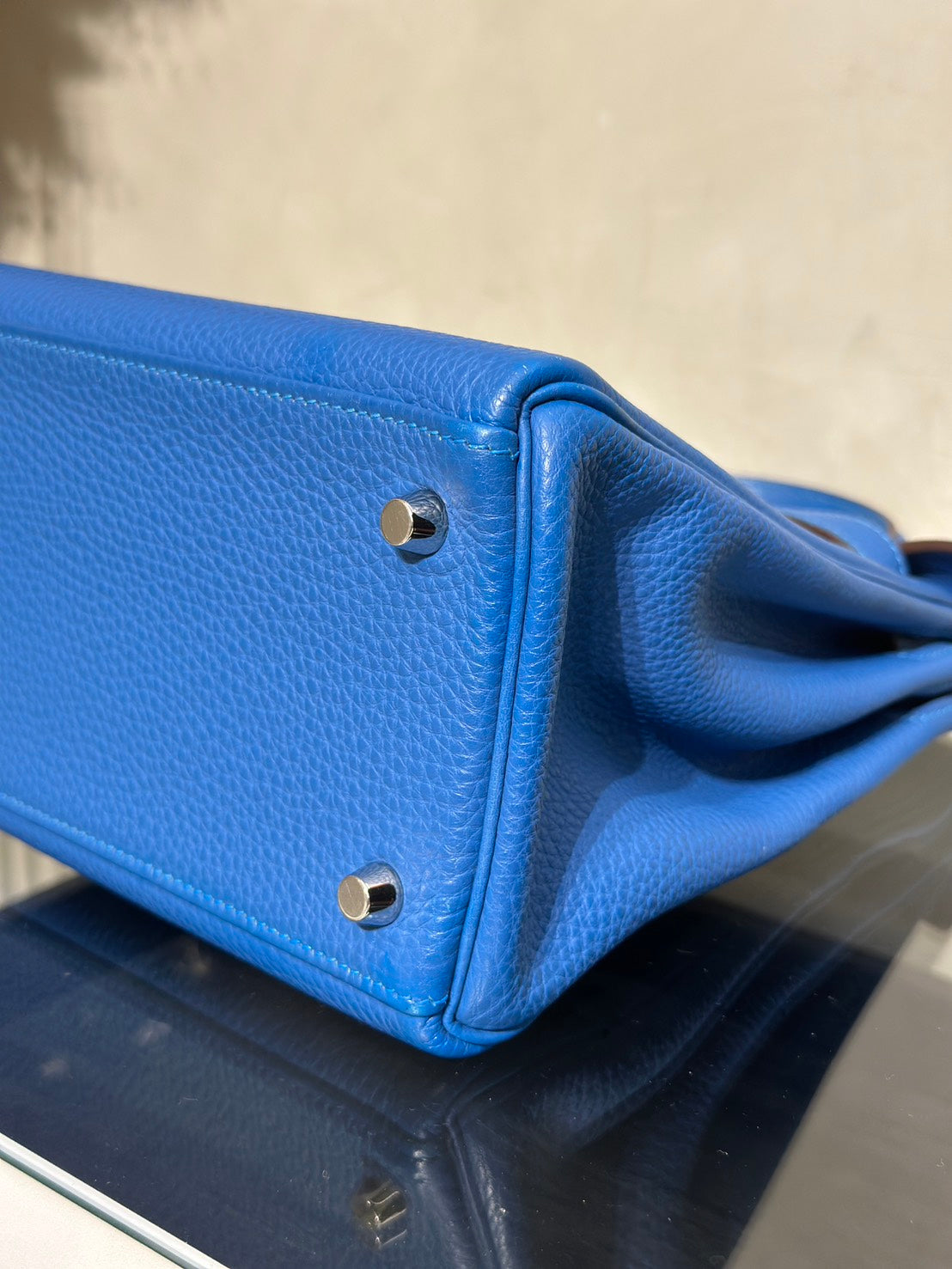 HERMES Kelly 28 - Bleu Zellige I7 琉璃藍銀 🄾