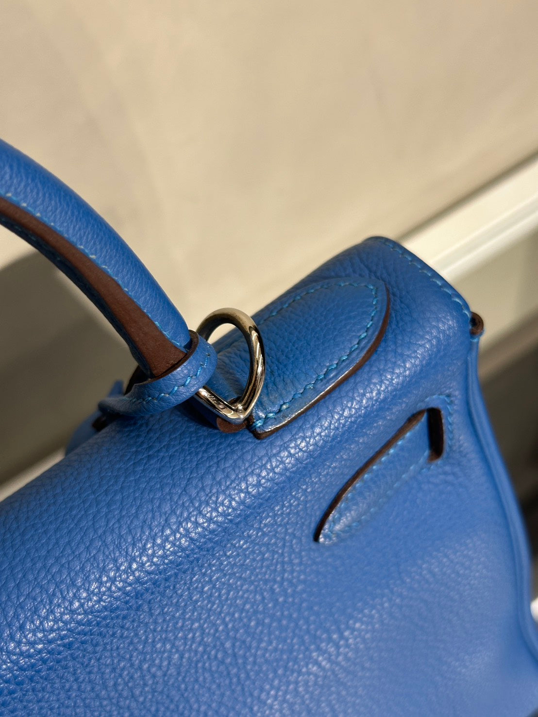 HERMES Kelly 28 - Bleu Zellige I7 琉璃藍銀 🄾