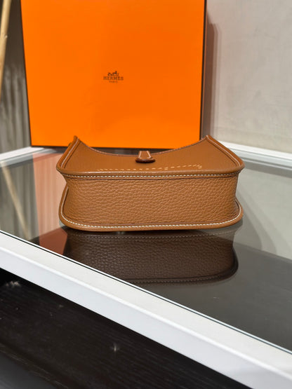 HERMES Mini Evelyne - Gold 37 金棕金 W