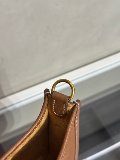 HERMES Mini Evelyne - Gold 37 金棕金 W