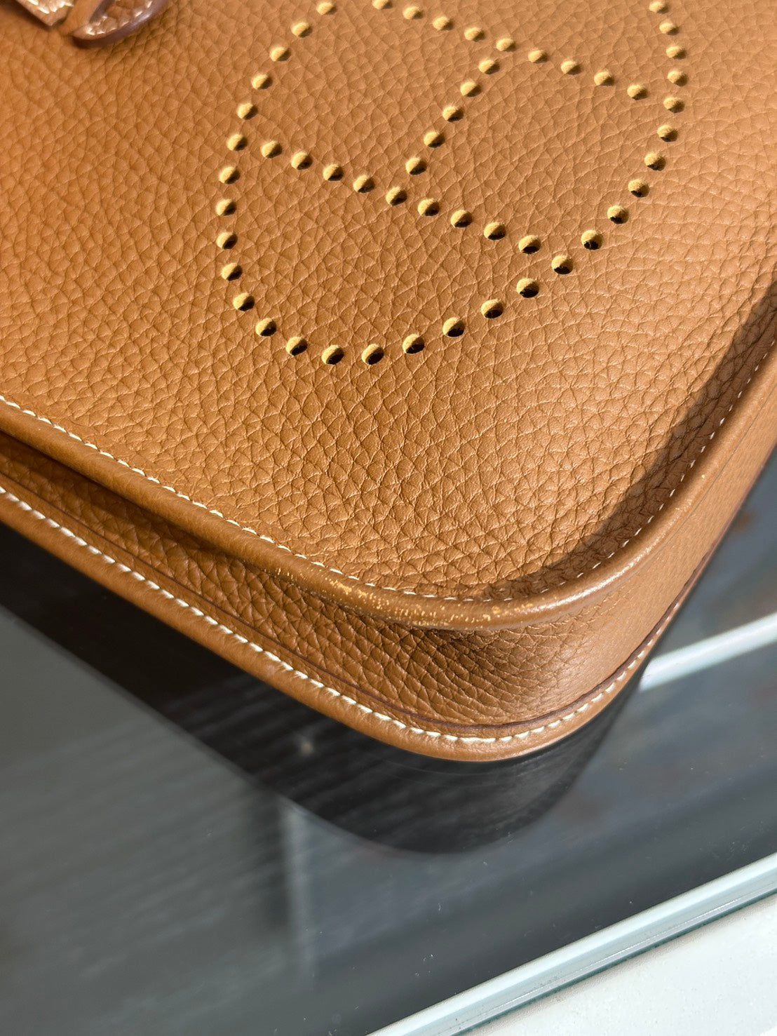 HERMES Mini Evelyne - Gold 37 金棕金 W