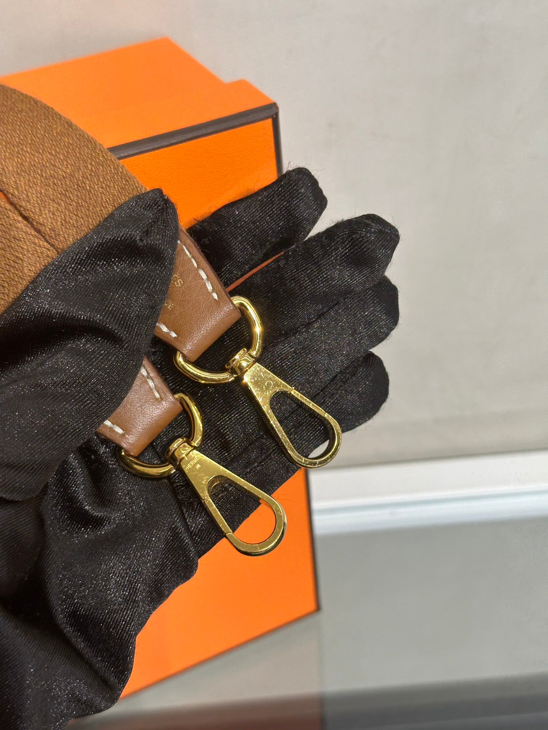 HERMES Mini Evelyne - Gold 37 金棕金 W