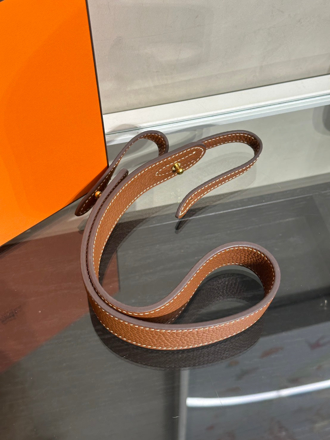 HERMES Mini Evelyne - Gold 37 金棕金 W