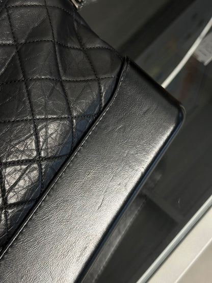 CHANEL 雙鍊條流浪包 - 新中號黑31開